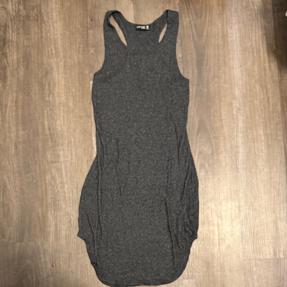 Popular Basics Charcoal Mini Dress